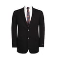 thumbnail image 1 of AMY ZHU Men's Sport Coat Classic Fit Stretch Blazer 2 Button Suit Jacket Black, 1 of 4