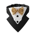 thumbnail image 2 of Tnobhg Pet Collar Sequined Bow Dog Bandana Collar Adjustable Comfortable Cats Triangle Scarf for Party Decor, 2 of 8