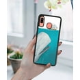 thumbnail image 5 of WIRESTER Shockproof Soft Rubber Cover Case for Samsung Galaxy A20 / A30 6.4" 2019, White Whale Moby Dick, 5 of 5