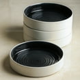 thumbnail image 6 of Stone Lain Elica 12-Piece Dinnerware Set Stoneware, Black and Beige, 6 of 6
