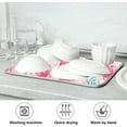 thumbnail image 6 of FREEAMG Dish Drying Mat Donut Rose Flower Microfiber Absorbent Drying Pad Heat Resistant Kitchen Countertop Island Protector Holiday Gift 16"× 18", 6 of 6