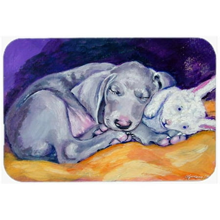 

Weimaraner Snuggle Bunny Glass Cutting Board Large