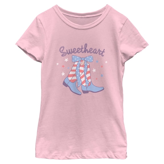 Girls Lost Gods Sweetheart American Boots T Shirt