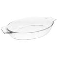 thumbnail image 5 of Plat à Tarte Transparent Plat de Cuisson en Verre Plaque de Cuisson Rôtissoire à Fromage avec Double Poignée, 5 of 5