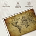 thumbnail image 6 of Elephant Stock Sepia World Map Wall Art - Horizontal Canvas Wall Art - Living Room Wall Decor - Map Canvas - Yellow And Black Decor - 12" x 8", 6 of 8