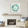 thumbnail image 3 of Stupell Industries Joy Coastal Shell Wreath Nature Painting Gallery Wrapped Canvas Print Wall Art, 30 x 30, 3 of 8