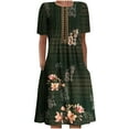 thumbnail image 2 of Patlollav Pntutb Ladies Beach Dress,Womens Summer Bohemian Print Knee Length Dress, 2 of 7