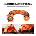 thumbnail image 5 of VEVOR Portable Ventilator, 12 inch Heavy Duty Cylinder Fan with 33ft Duct Hose, 585W Strong Shop Exhaust Blower 3198CFM, Industrial Utility Blower for Sucking Dust, Smoke, Smoke Home/Workplace, 5 of 9