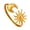B, variant on Gold Cuff Bracelets for Women Vintage Flower Butterfly Sun Seashell Boho Bangles Wide Open Cuff Bracelet Jewelry for Her