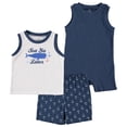 thumbnail image 2 of Chick Pea Baby Boy & Toddler Boy 3 PC Short Set, Sizes Newborn-24 Months, 2 of 2