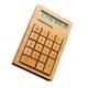 thumbnail image 5 of Calculadora solar Calculadora de escritorio de 12 dígitos Botones grandes de bambú de madera, fácil de usar para niños y adultos pequeño, 5 of 8