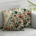 thumbnail image 2 of Outdoor Throw Pillow Cover Summer Flower Green Leaves Waterproof Cushion Pack Tropical Plant Retro Texture Pillow Cases Home Decoration for Patio Garden Couch Sofa, 2 of 6