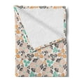 thumbnail image 2 of Floral Soft Flannel Fleece Throw Blanket, Spring Garden Themed Illustration with Blossoming Bedding Plants Abstract Petals, Cozy Plush for Indoor and Outdoor Use, 50" x 70", Multicolor, by Ambesonne, 2 of 5