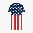 thumbnail image 5 of Fartey American Flag Dress Women Plus Size 4th of July Summer Short Sleeve Beach Midi Sundress with Pockets Lightweight Flowy V Neck Knee Length Dress, 5 of 5