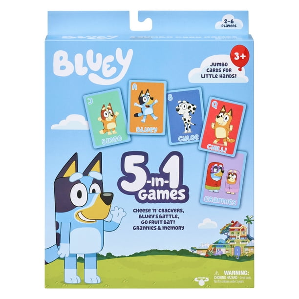 Bluey 5 In 1 Games: Cheese 'N' Crackers, Bluey'S Battle, Go Fruit Bat ...