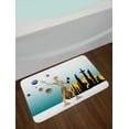 thumbnail image 2 of Outer Space Bath Mat, Odd Alien Celestial Body with Small Planets Fantastic Hero Super Powers Image, Non-Slip Plush Mat Bathroom Kitchen Laundry Room Decor, 29.5 X 17.5 Inches, Multicolor, Ambesonne, 2 of 2