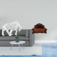 thumbnail image 2 of Estatua de toro,Estatua de toro,figura decorativa para escritorio,Sofá miniatura para muñecas,Muebles para casa de muñecas,sofá europeo,decoración de modelo,Sillón individual modelo Mini, 2 of 8