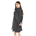 thumbnail image 3 of Vestido glitter con lentejuela Roman Fashion /Juvenil, 4222 (Negro) negro CH, 3 of 5