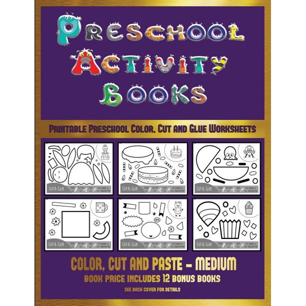 Printable Preschool Color, Cut and Glue Worksheets: Printable Preschool