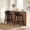 Black, variant on ELLEGNT 2-Pack 24.5" Bar Stools, Counter Height with Footrest, Solid Rubberwood Legs Black