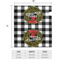 thumbnail image 6 of Merry Christmas Mailbox Covers Magnetic Christmas Outdoor Decorations Welcome Mailbox Wraps Buffalo Plaid Holly Wreath Post Letter Box Cover Garden Decor Standard Size 18" X 21", 6 of 6