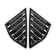 thumbnail image 4 of Glossy Black Rear Side Vent Quarter Window Louver Shutter Cover for Focus MK3 Hatchback 2012-2018, 4 of 5
