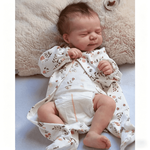 18 Inch Lifelike Reborn Baby Dolls Silicone Full Body Sleeping Vinyl Realistic Baby Dolls Girl, Real Looking Newborn Babies Doll That Look Real Babys Doll for Girls Toys