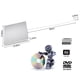 thumbnail image 5 of VikTck USB-C Superdrive Lector externo de DVD/CD y grabadora de DVD/CD para Apple-MacBook Air/Pro/iMac/Mini/MacBook Pro/ASUS/ASUS/DELL Latitude con puerto USB-C Plug and Play (Plata), 5 of 5