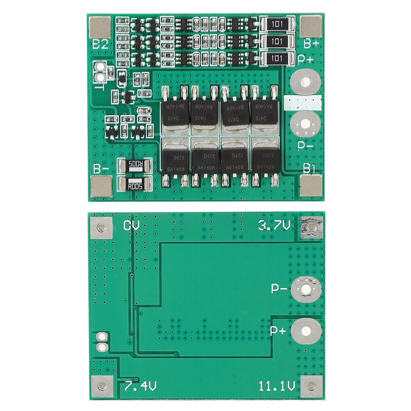 3S 12V 40A Lithium Battery Protection Board - Balance Charging PCB With Overcharge Protection