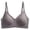 Grey, variant on Women’s Bras Women's Wireless Seamless Matte Mini Rib Bra Green M