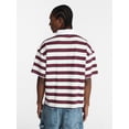 thumbnail image 3 of No Boundaries Striped Rugby Shirt with Short Sleeves, Men's XS-4XLT, 3 of 5