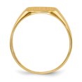 thumbnail image 2 of 14k Yellow Gold 10.0x10.0mm Mens Signet Ring Man   For Dad Mens  For Him, 2 of 9
