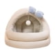 thumbnail image 1 of Cama cálida para gatos de invierno, nido semicerrado para gatos, universal, antideslizante, diseño de mariposa, suave, cálida y acogedora, casa para S, 1 of 9