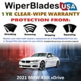thumbnail image 2 of 2021 BMW 430i xDrive Beam Wiper Blades Wipers WBUSA (Set of 2), 2 of 5