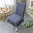 thumbnail image 5 of GalaGarb Universal Elastic Chair Cover with Decorative Pleated Skirt, Ecological Dye Stain Resistant Dining Chair Protective Cover 1/2/4/27 Pieces Optional, 5 of 7