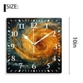 thumbnail image 2 of 10 Inch Wall Clock Battery Operated Silent Clock Decorative for Office, Kitchen, Outdoor, Living RoomSpiral Galaxy Style, 2 of 4