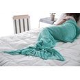 thumbnail image 2 of Manta de cola de sirena de ganchillo para niños, manta de sirena de punto súper suave para niños, manta cálida para sofá cama, sensación de Cachemira para niñas Kuyhfg Bienvenido a Kuyhfg, 2 of 3