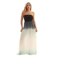 thumbnail image 4 of Riviera Sun Women's Rasta Maxi Summer Dress - Long Sundress with Adjustable Removable Straps (Navy White Colorblock, 1X), 4 of 4
