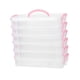 thumbnail image 2 of Estuche De Transporte Para Rotulador, Organizador De Marcadores De Colores, Estuche Para Bolígrafo Con Pincel Transparente, Hebilla Rosa, 2 of 8