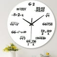 thumbnail image 5 of WORGEOUS Creative Mathematical Formula Wall Clock Quartz Clock Home Decor Teacher Gift for Classroom Home Office (White), 5 of 8