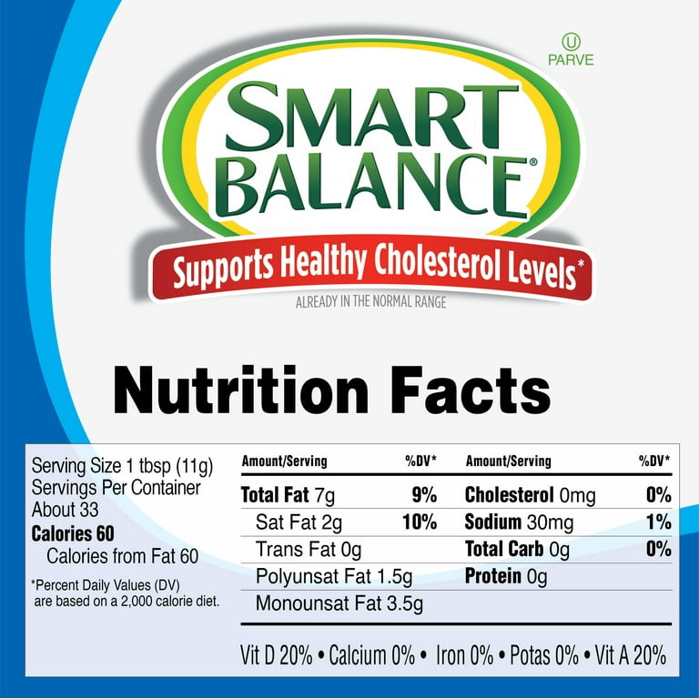 Smart Balance Light Butter Nutrition Facts edu.svet.gob.gt