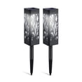 thumbnail image 1 of Fiudx Luces Solares, Faroles de Patios En Diseño de Hojas, Estatus de Jardín Resistentes, Iluminación Blanca Cálida, Decoración de Jardín, Regalos Familiares, Energía Solar Ecológica, Protección Ip44, 1 of 2