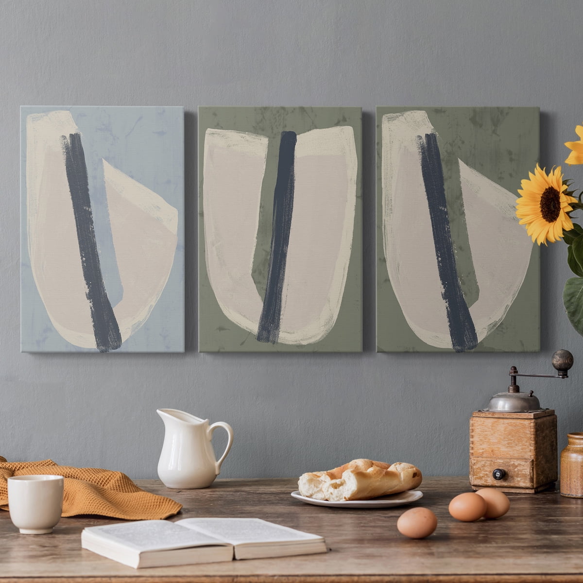Paper Slice II Premium Gallery Wrapped Canvas - Ready to Hang - 12 x 18 Each