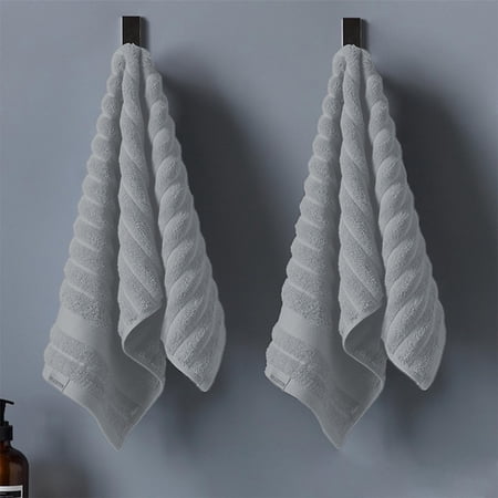 Cotton Bath Towel Set Soft Ribbed Textured Thick Absorbent Towel for Bathroom Shower and Gym.