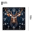 thumbnail image 2 of 10 Inch Wall Clock Battery Operated Silent Clock Decorative for Office, Kitchen, Outdoor, Living Room，Starry Sky Constellation Deer Elegant Pattern, 2 of 4
