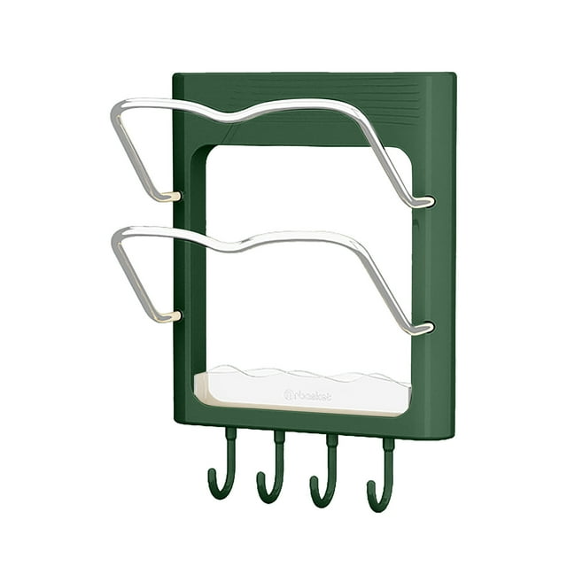 Home Kitchen Item Clearance!Pcksrro Pot Cover Rack Wall Mounted Hole Kitchen Storage Rack Multifunctional Household Storage Rack Cutting Board Rack Multi-layer Cutting Board Rack