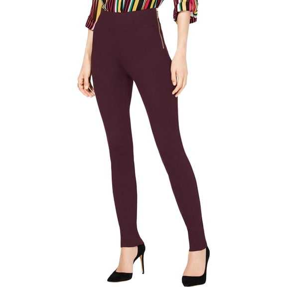 INC Womens High Rise Double Zipper Skinny Pants