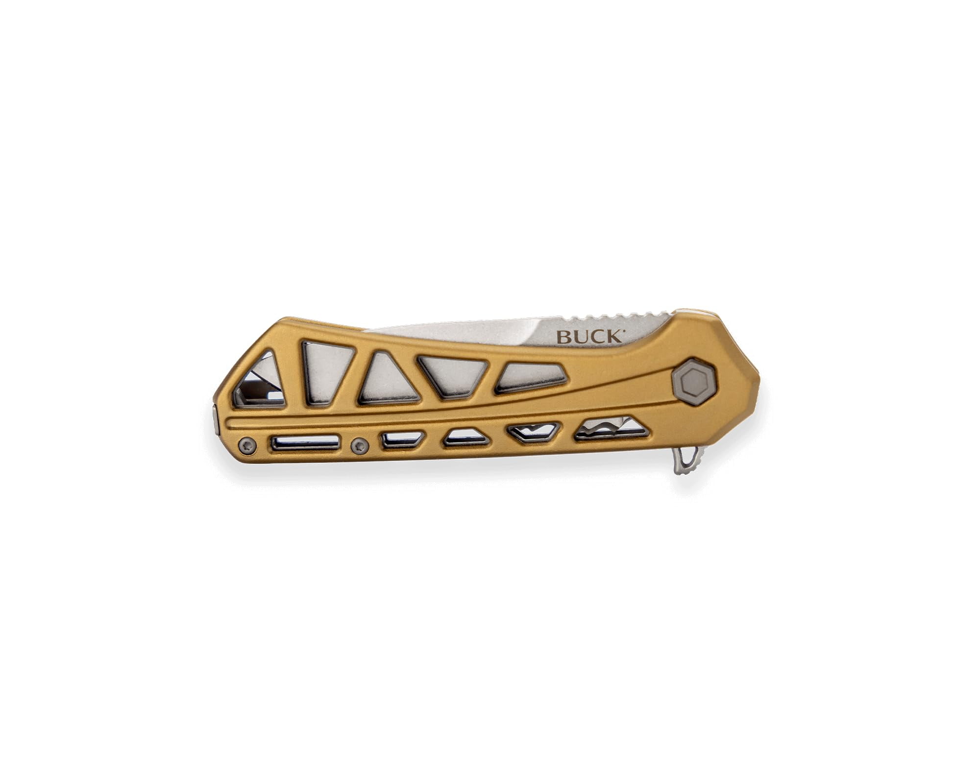 Buck Knives 812 Trace Folding EDC Knife, 3.23” Pocket Knife Blade, Bronze, 3.95 oz