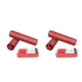 thumbnail image 2 of Yuarrent 1 par de empuñaduras de silicona para manillar de bicicleta de montaña, empuñaduras de 22,2mm, tapones para manillar, accesorios para rojo 2piezas Yuarrent CBP014498, 2 of 6