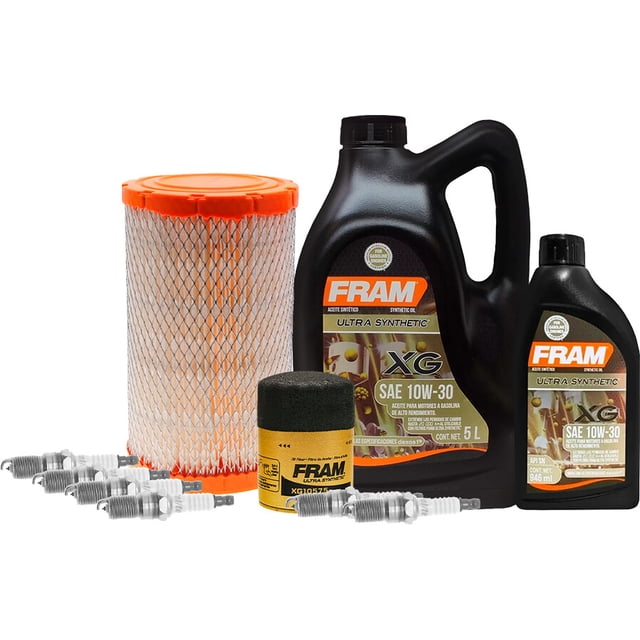Kit De Afinación Con Aceite 10W30 Sintético, Bujías Iridio, Filtro De Aire Y Filtro Para Aceite Sintético 10 Piezas Compatible con Ford Escape V6 3.0L DE 2009 A 2012